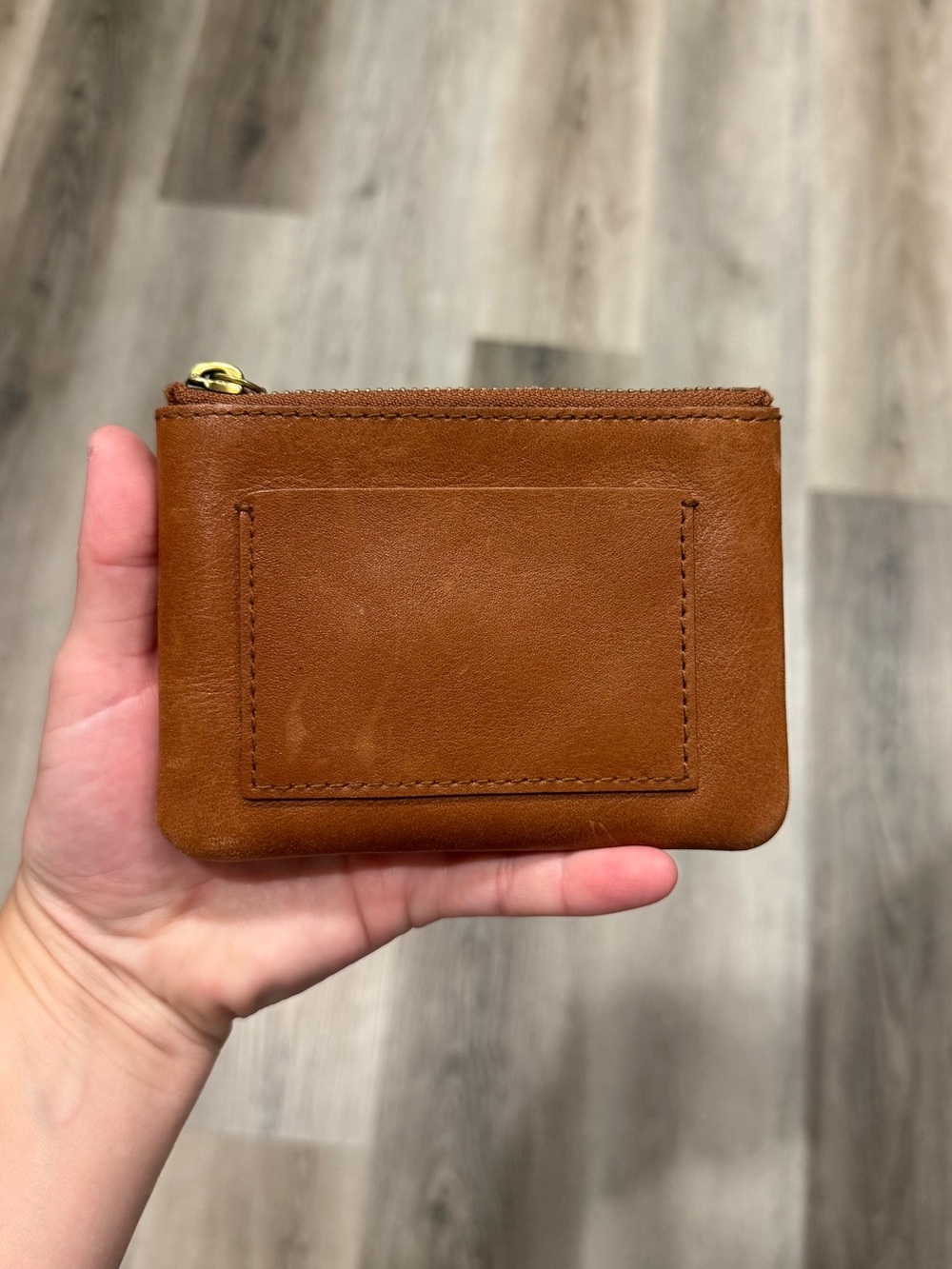 Madewell Brown Mini Zip Wallet - Picture 2 of 5